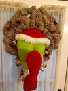 How the Christmas thief Stole Christmas Burlap Wreath