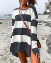 Striped Long Sleeve Pullover (4 COLORS)