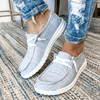 Women's Canvas Lace-Up Loafers