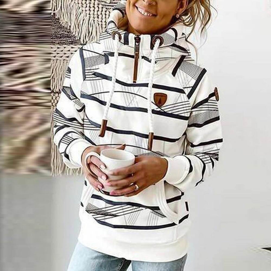 Comfy Print Long Sleeve Sweatshirt